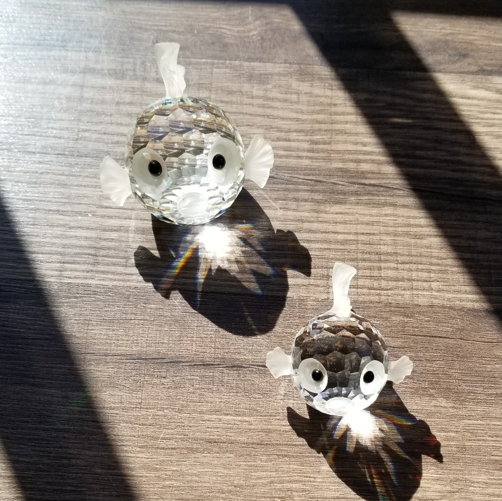 Swarovski Crystal Puffer Fish (Small & Medium)